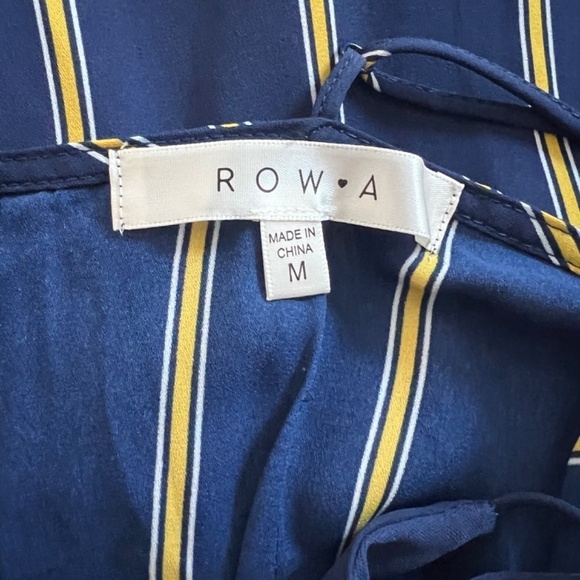 Rowe A | Striped Blue and Yellow Jumpsuit - Picture 7 of 7